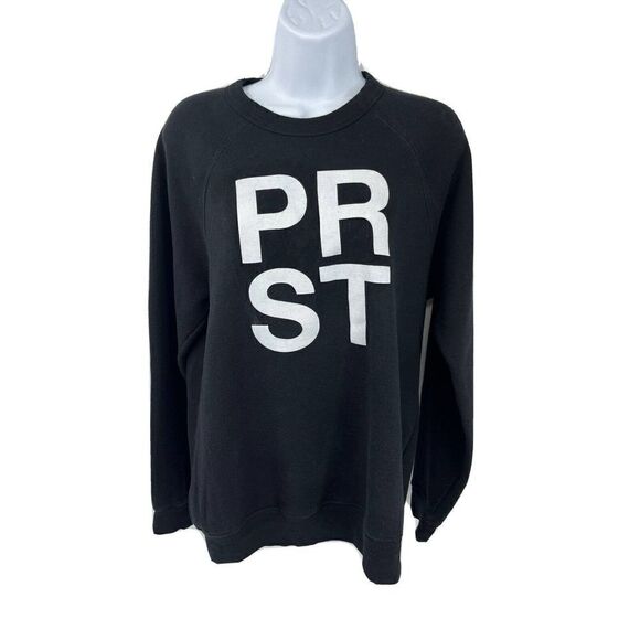 Soul Cycle Womens Black Sweatshirt Size Medium PRST Preston Hallow Dallas TX - Picture 1 of 9